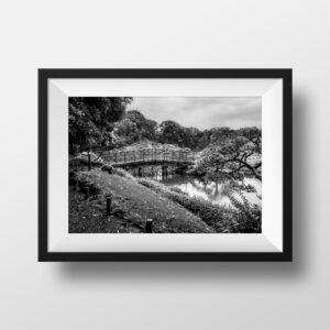Jardin japonais Kiyosumi à Tokyo - Pont sur le lac