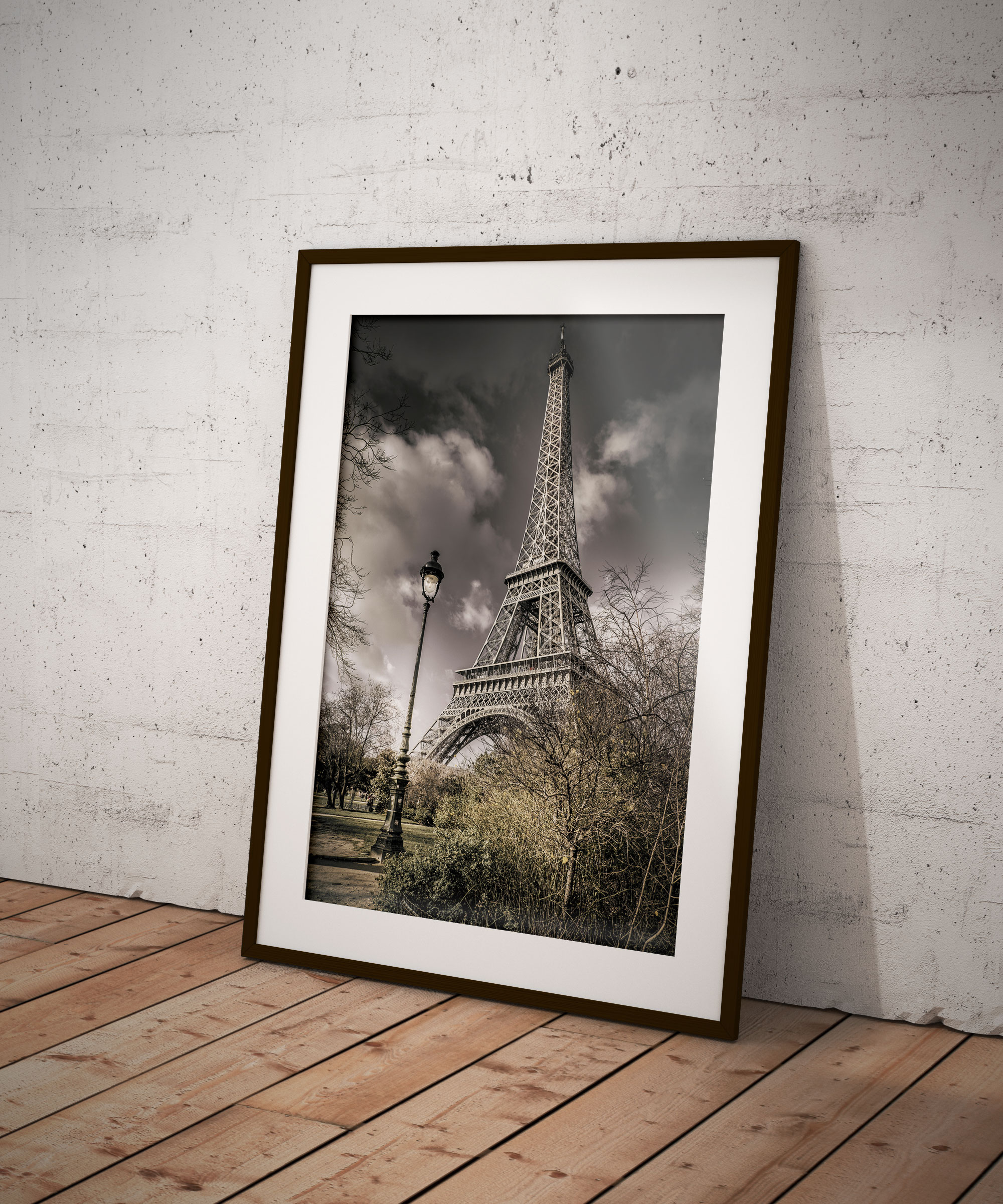 Tirage Photo Tour Eiffel Lampadaire Paris