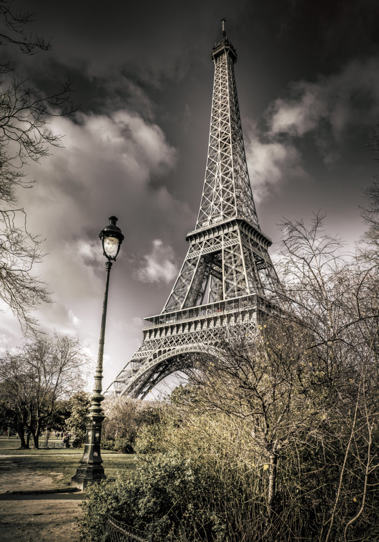 Tirage Photo Tour Eiffel Lampadaire Paris