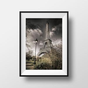 Tirage Photo Tour Eiffel Lampadaire Paris