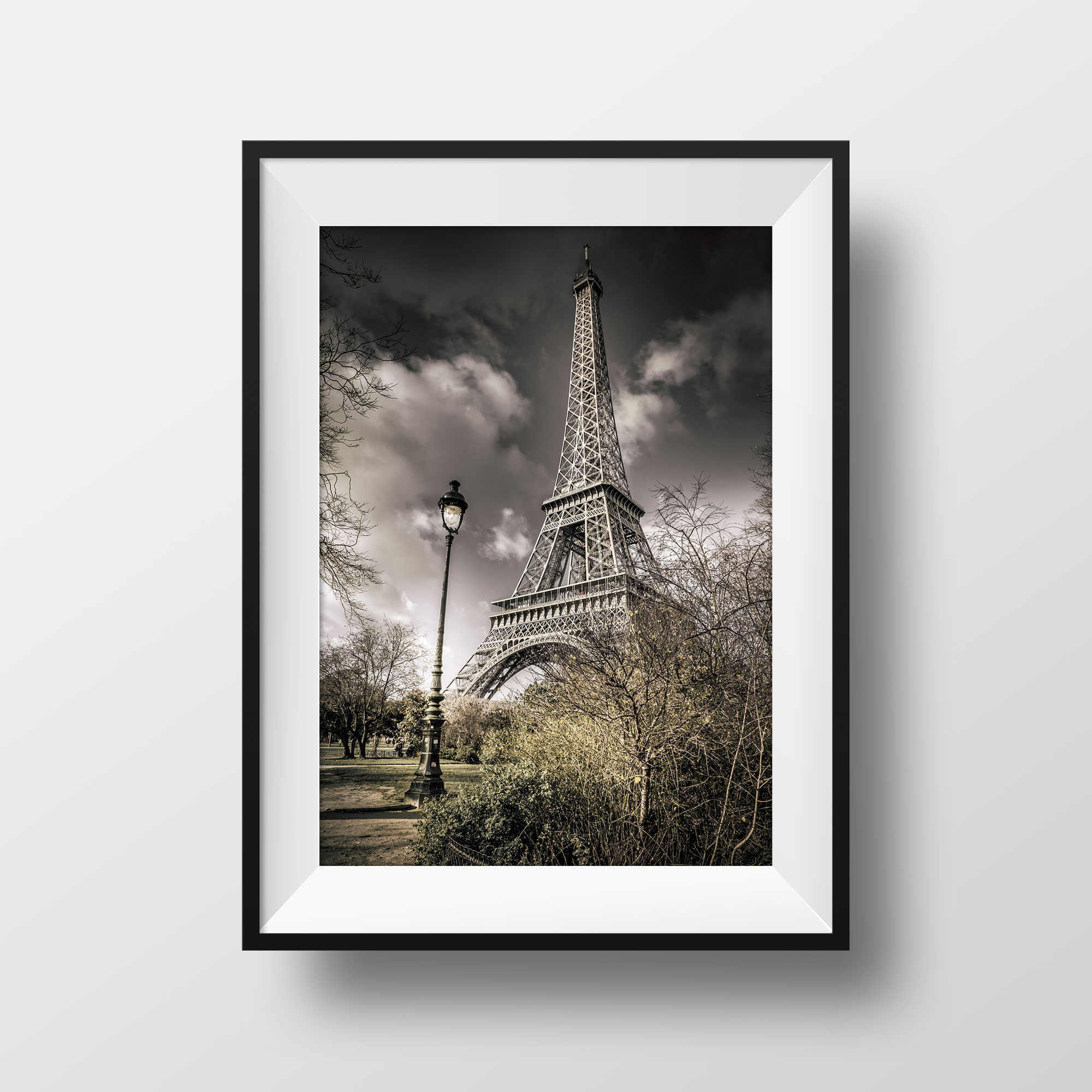Tirage Photo Tour Eiffel Lampadaire Paris