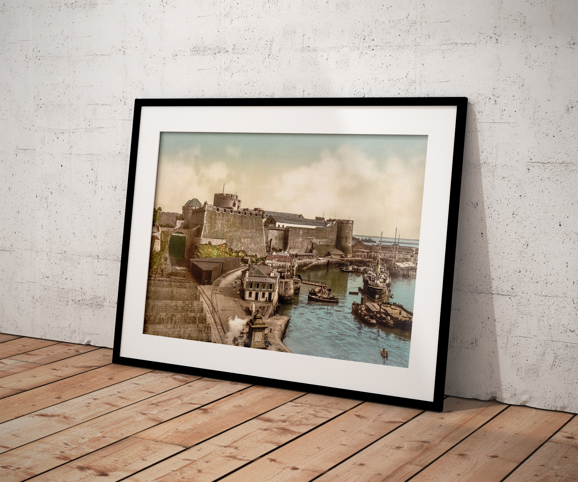 Photographie ancienne restaurée – Brest, château – Image 2