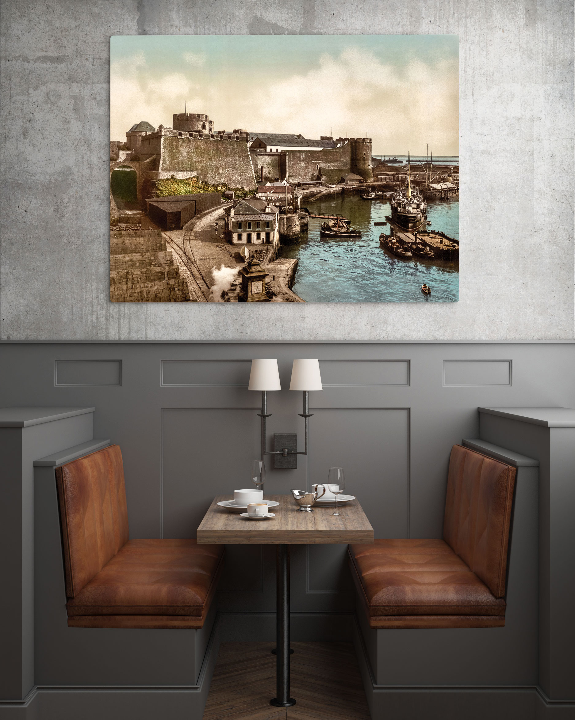 Photographie ancienne restaurée – Brest, château – Image 4