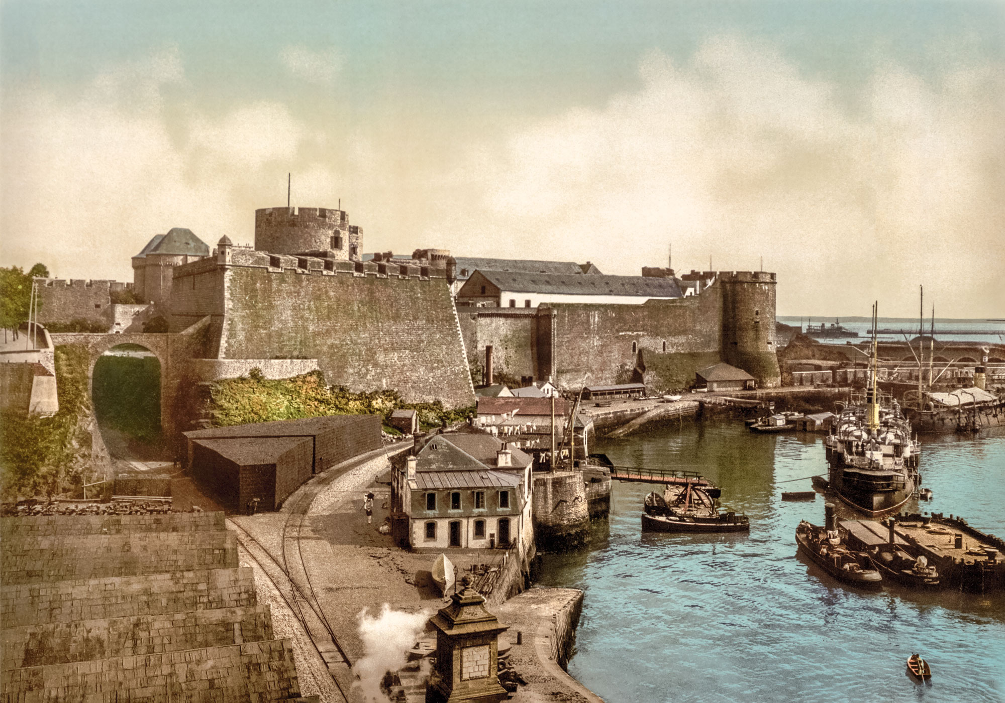 Photographie ancienne restaurée – Brest, château – Image 6