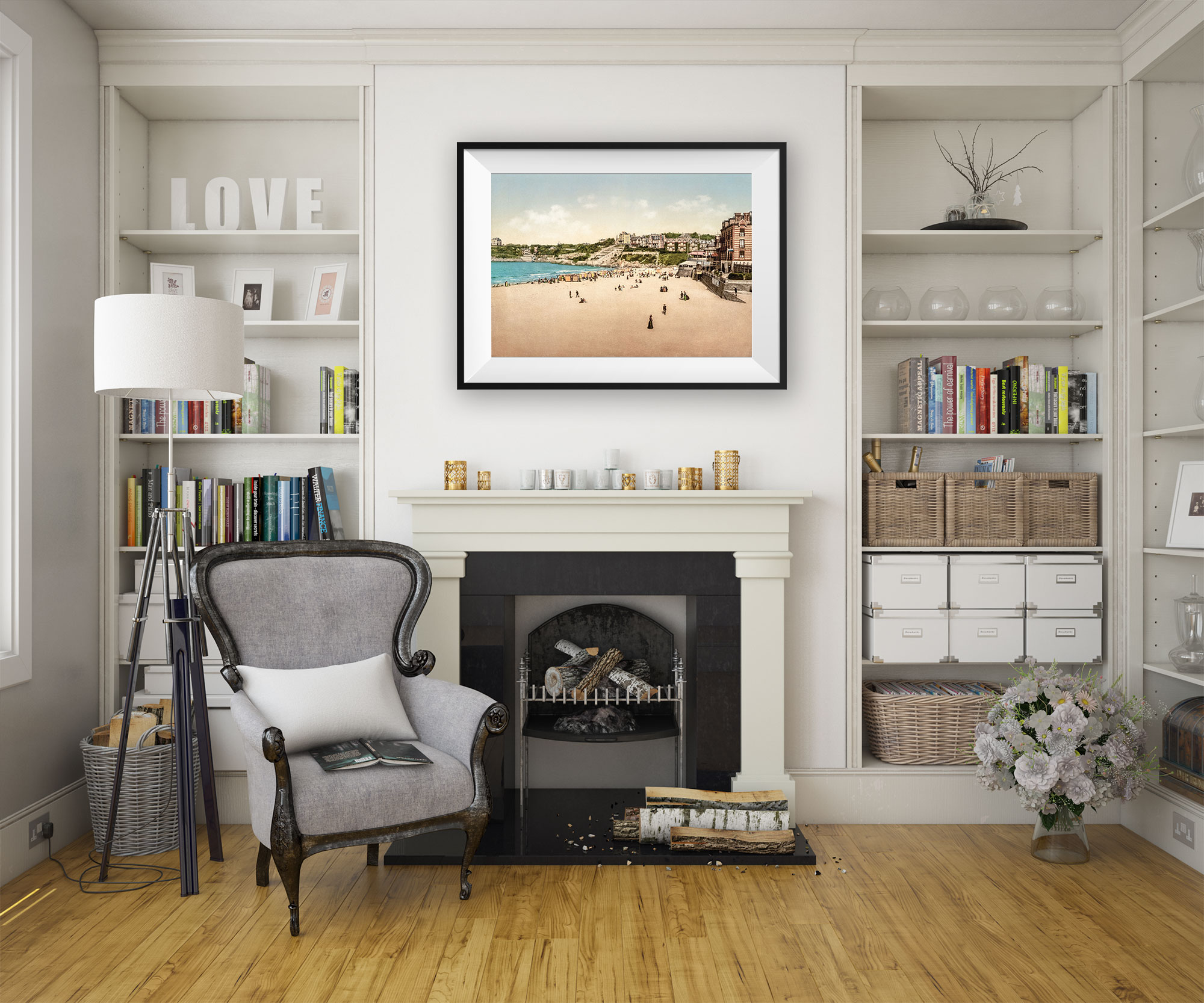 Photographie ancienne restaurée – Dinard, plage et villas – Image 5