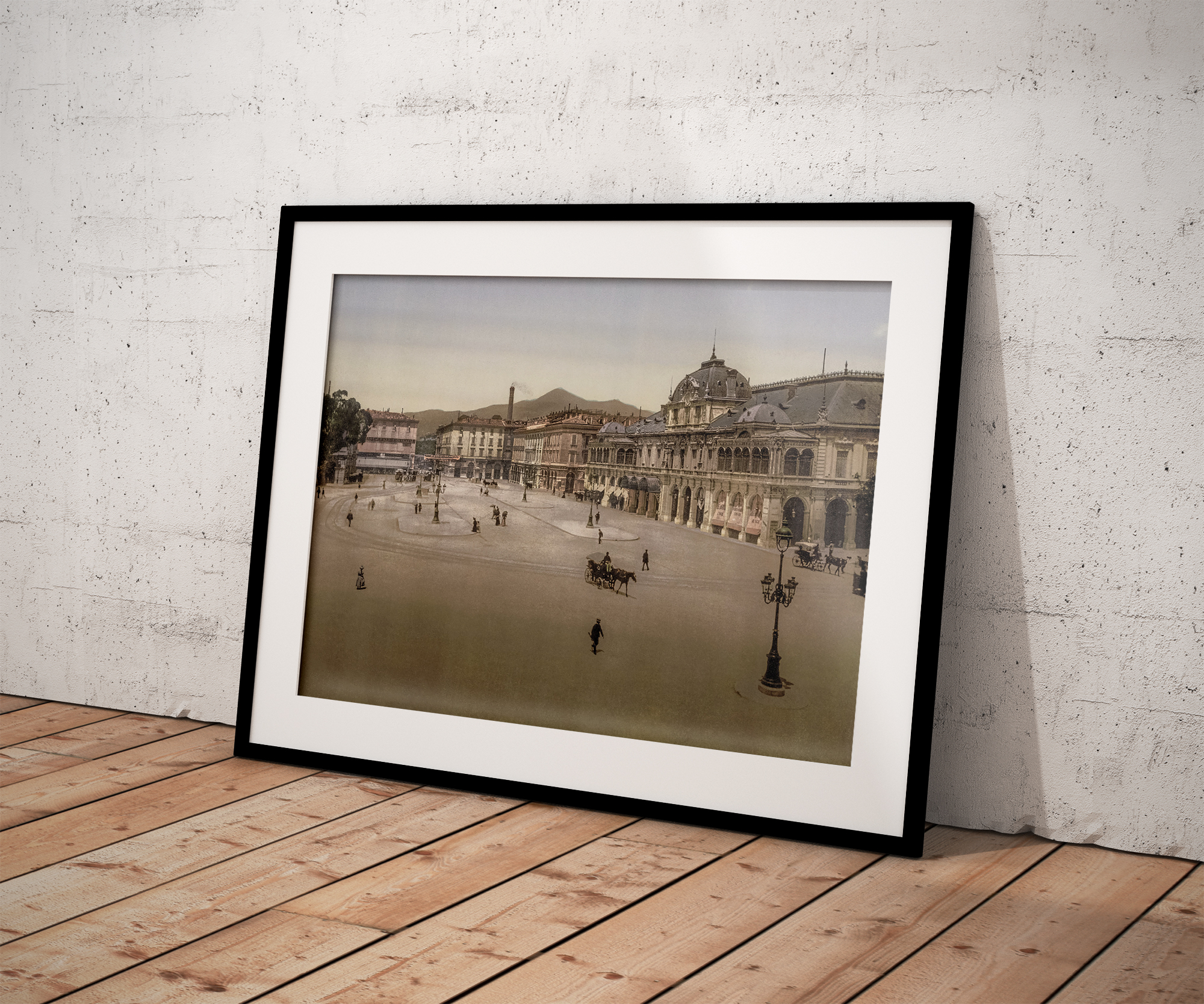 Photo ancienne nice place massena 1900