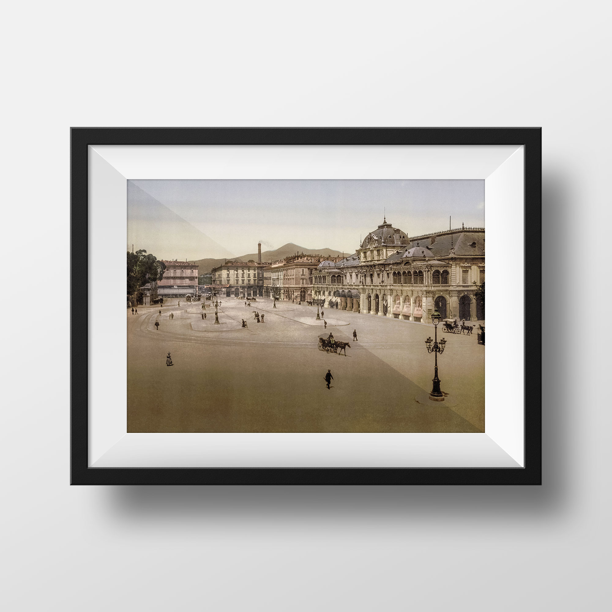 Photo ancienne nice place massena 1900