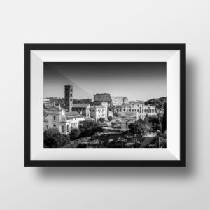 Photo Rome Le Colisée en Noir et Blanc