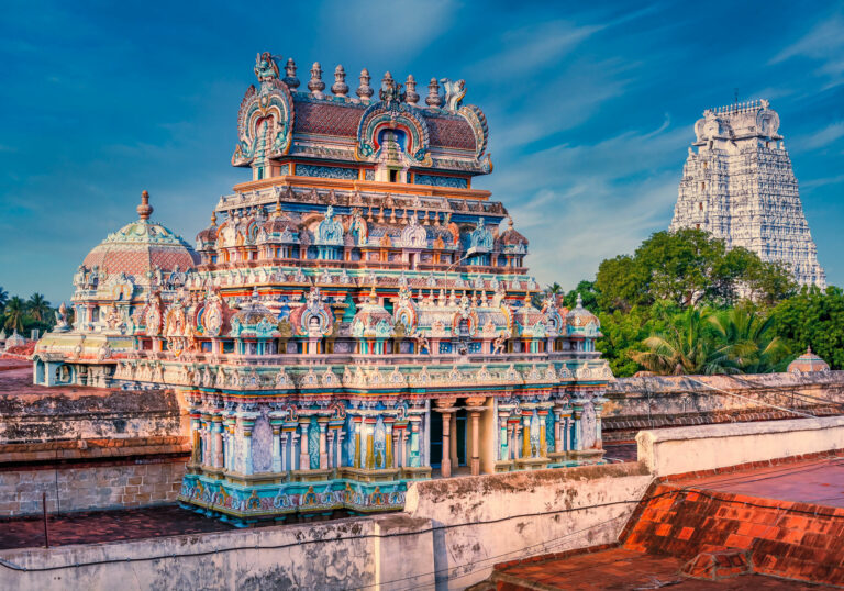 Photo Srirangam Gopuram Couleur
