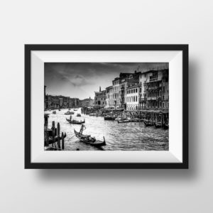 Photo Noir et Blanc Venise Grand Canal