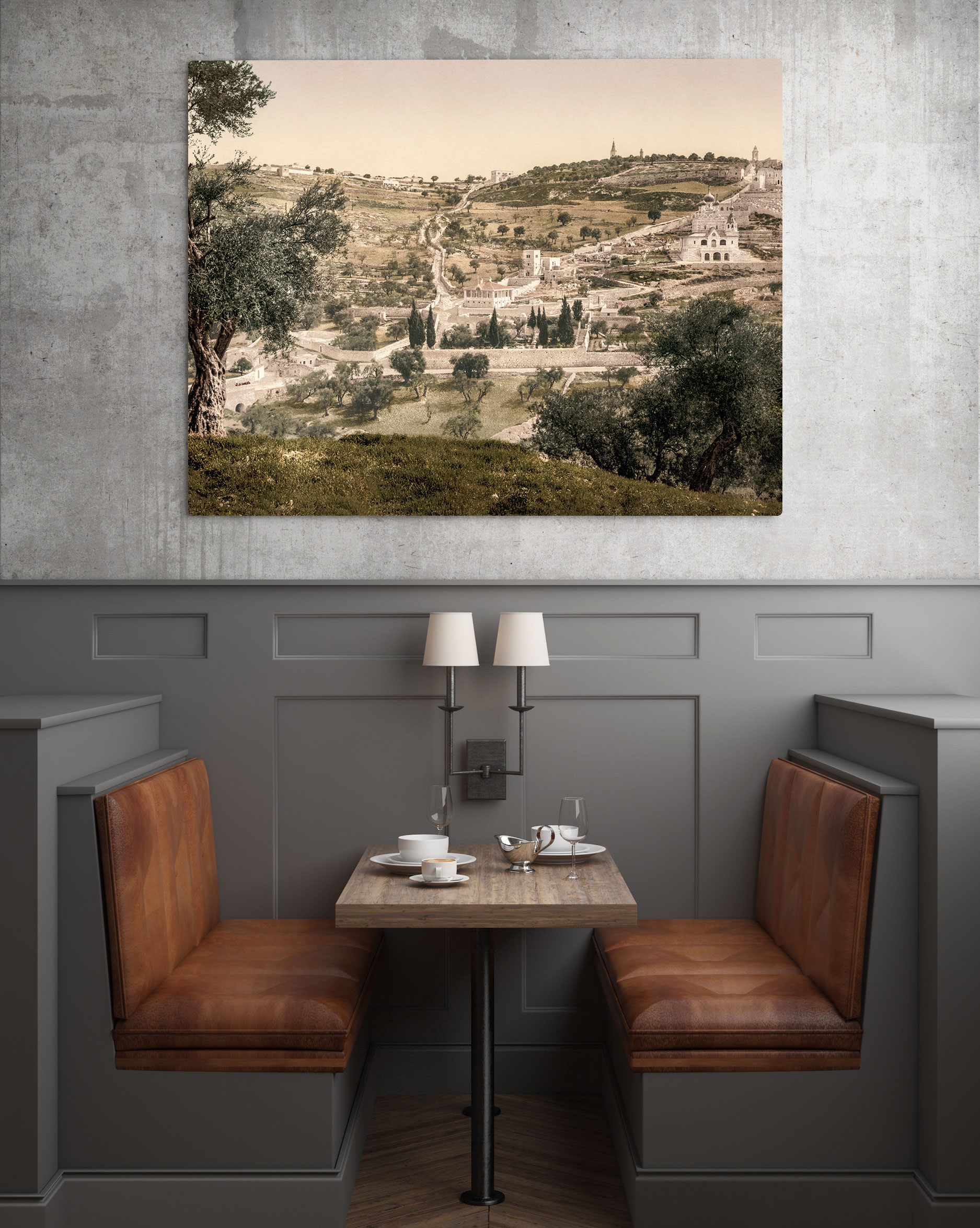 Photo Ancienne Jerusalem Le Mont des Oliviers