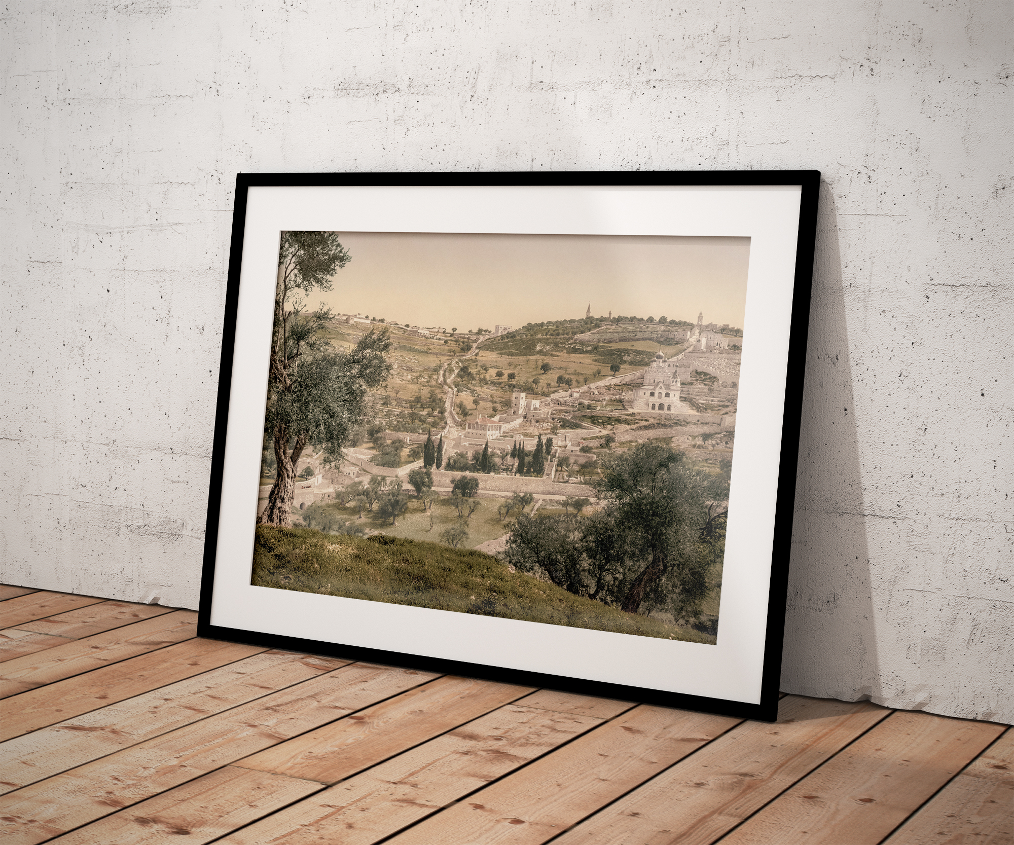 Photo Ancienne Jerusalem Le Mont des Oliviers