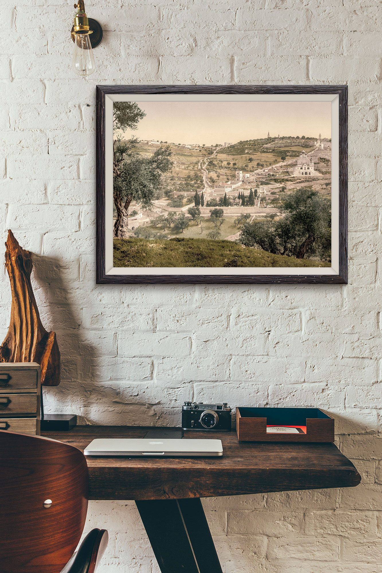 Photo Ancienne Jerusalem Le Mont des Oliviers