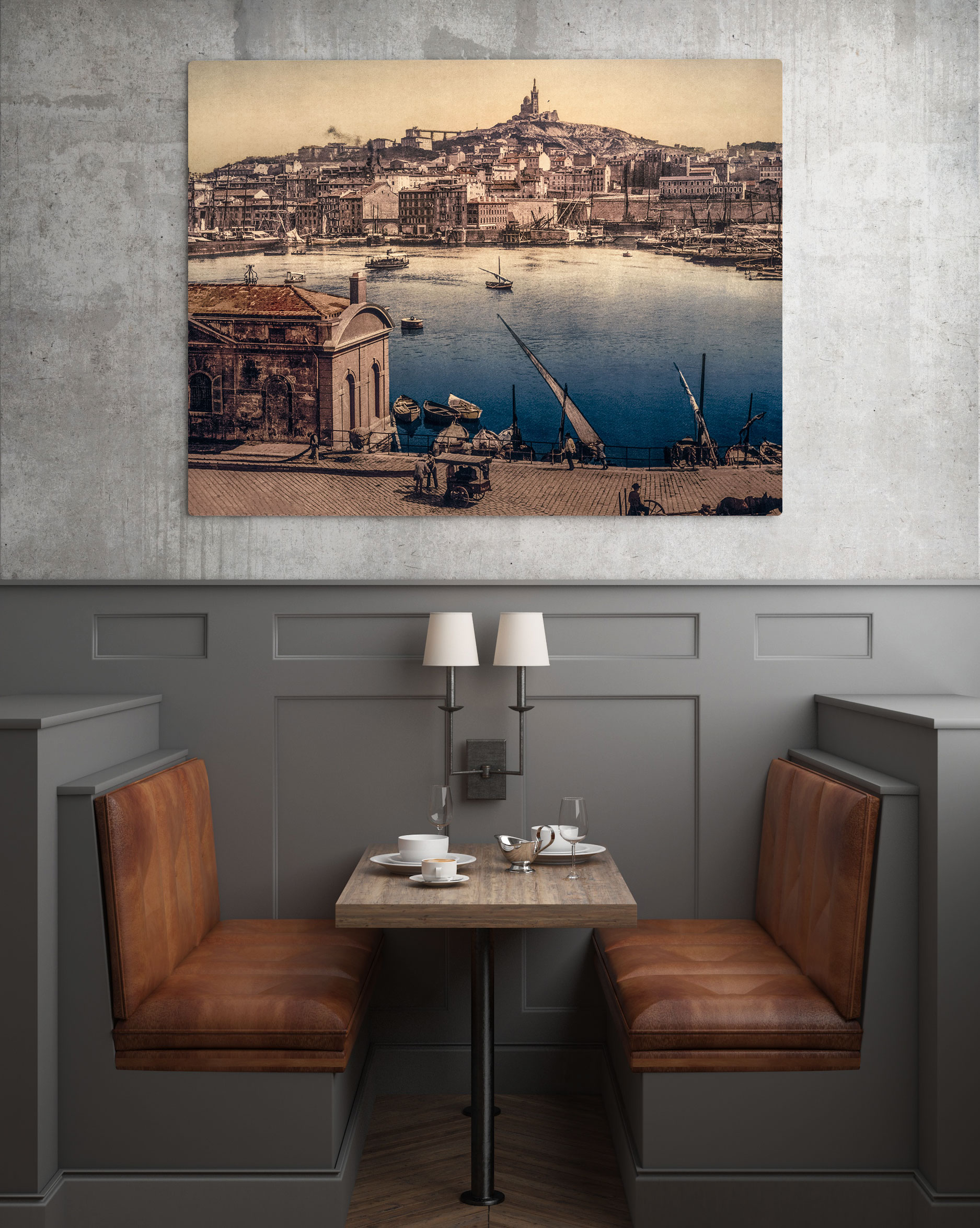 Photo Ancienne Marseille Le vieux Port