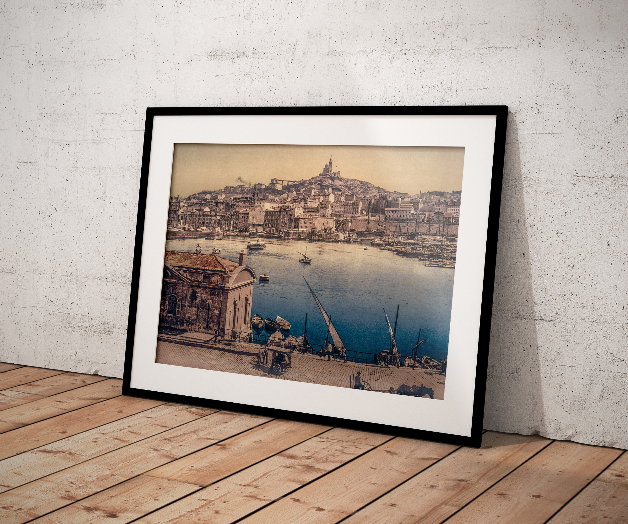 Photo Ancienne Marseille Le vieux Port