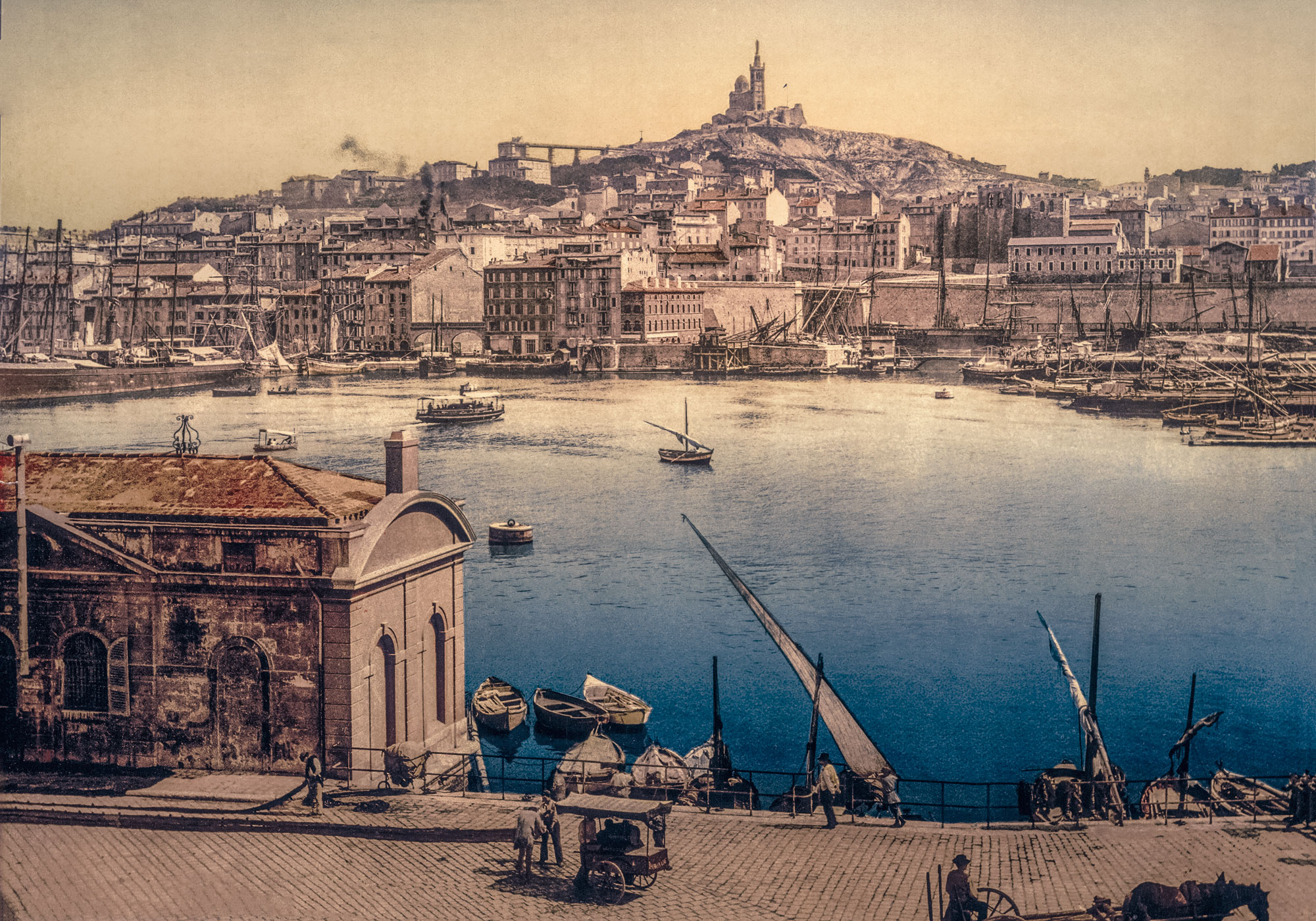 Photo Ancienne Marseille Le vieux Port