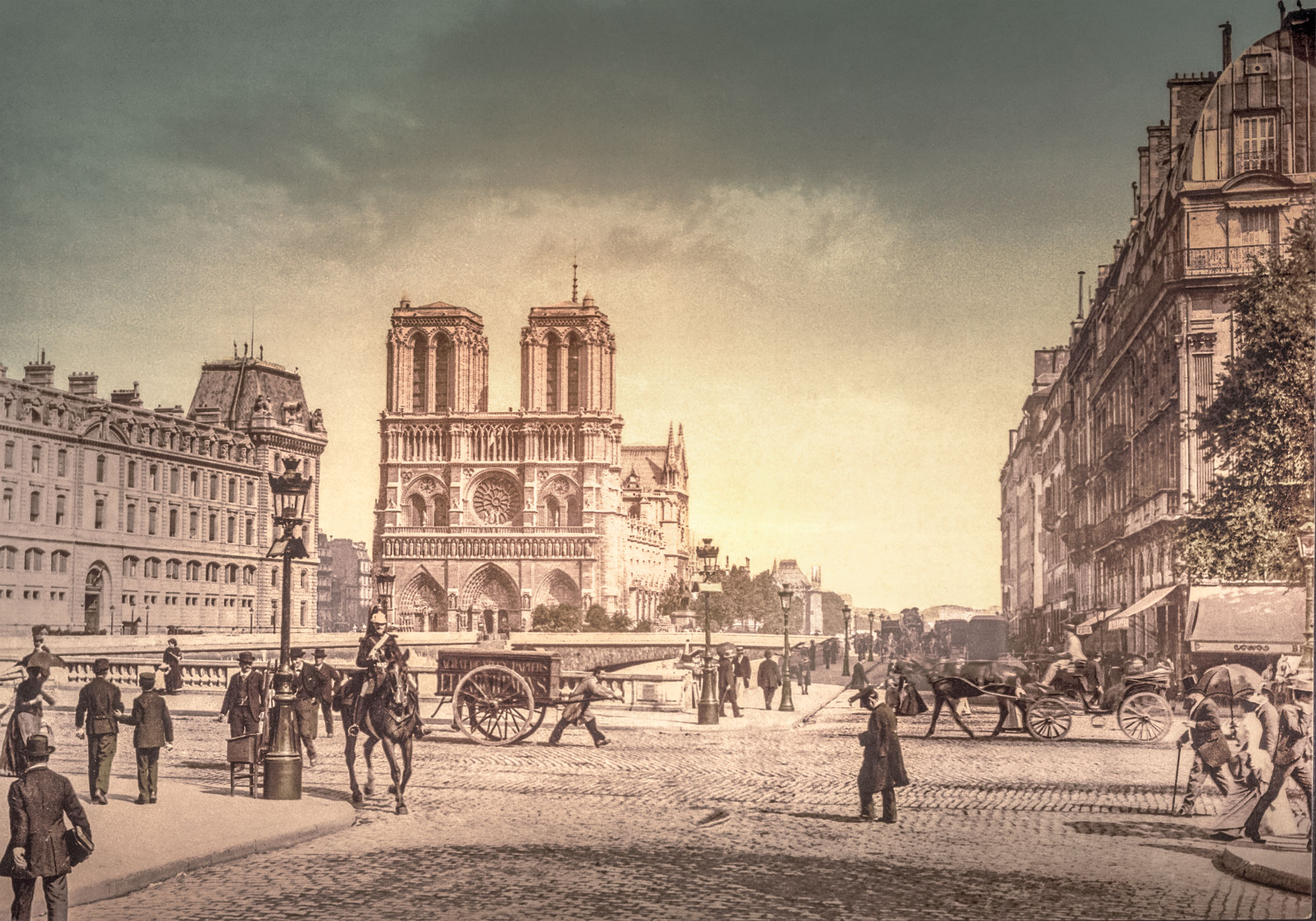 Photo Ancienne Paris Notre Dame