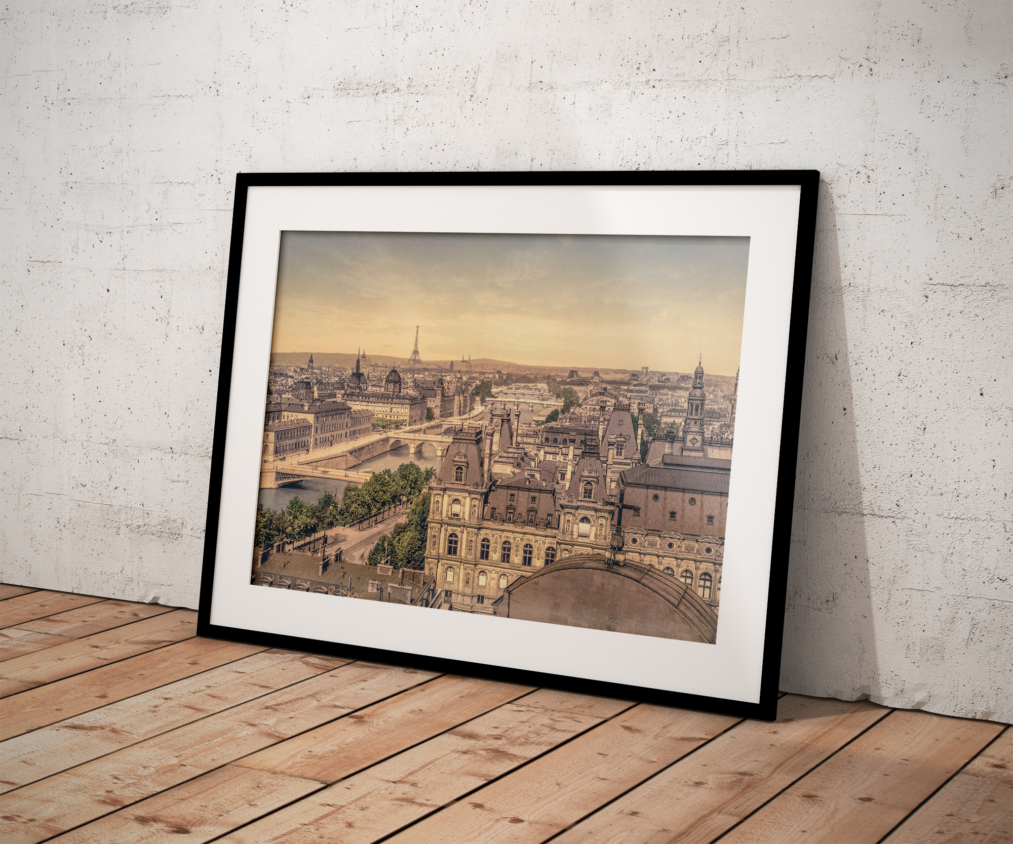Photo Ancienne Paris Vue Panoramique