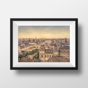 Photo Ancienne Paris Vue Panoramique