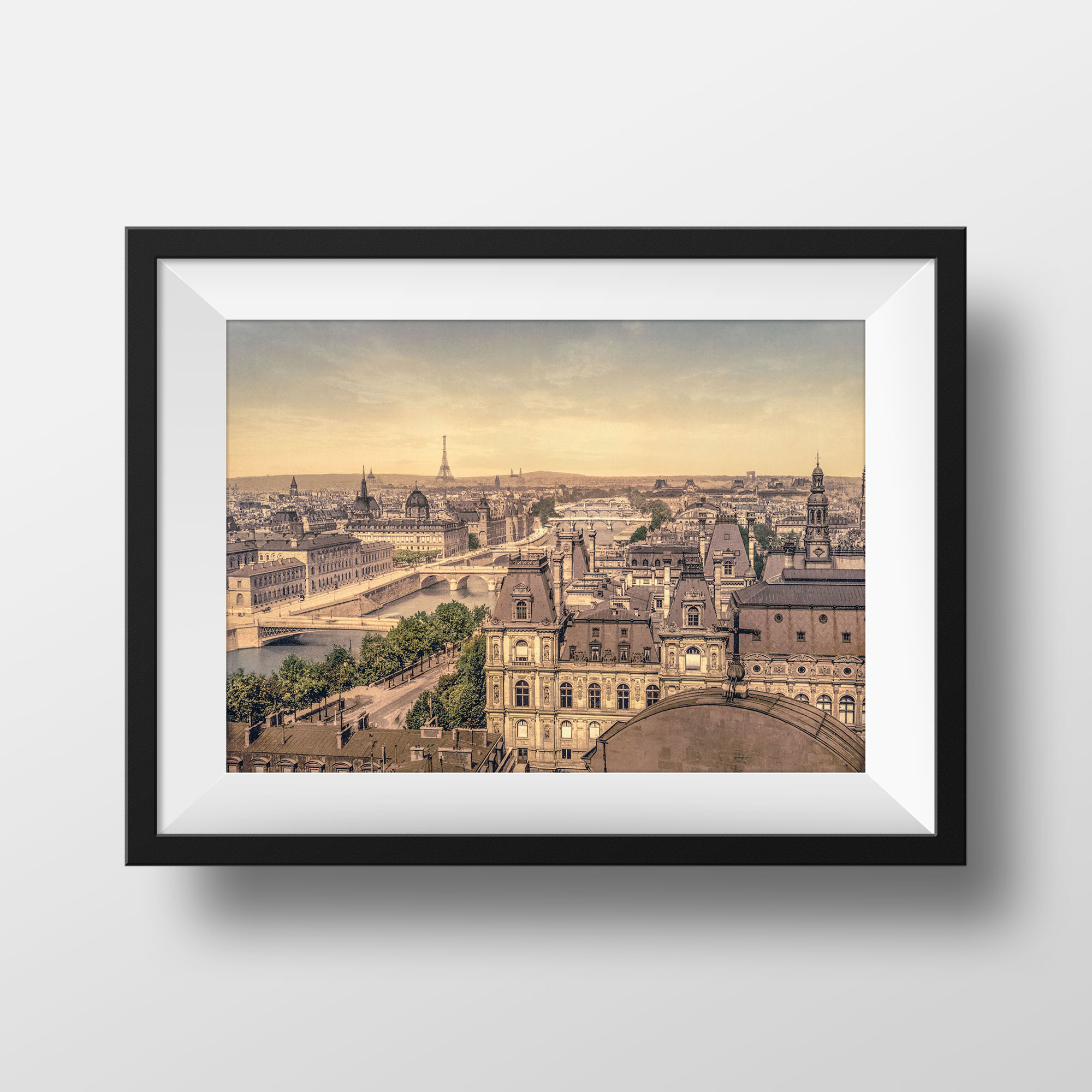 Photo Ancienne Paris Vue Panoramique