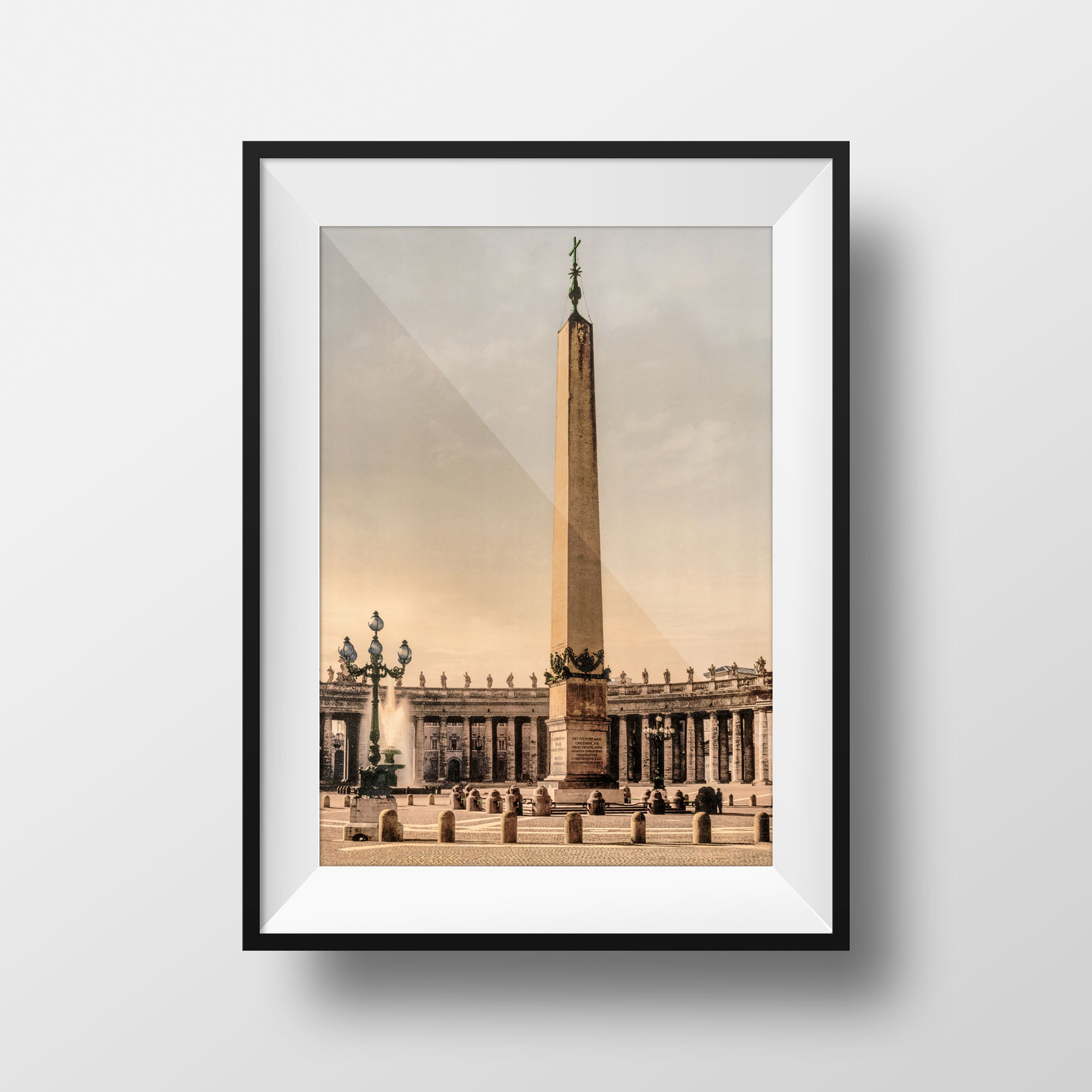 Photo ancienne Rome Vatican Place Saint-Pierre