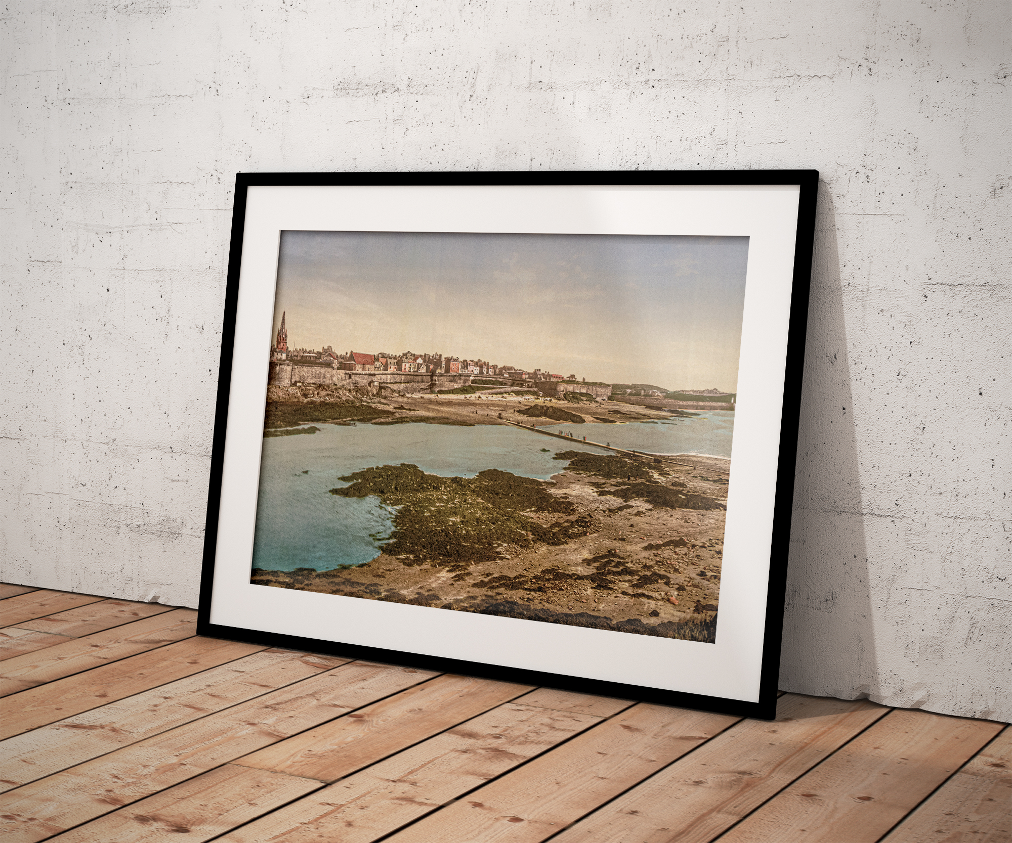 Photo ancienne Saint-Malo Les remparts
