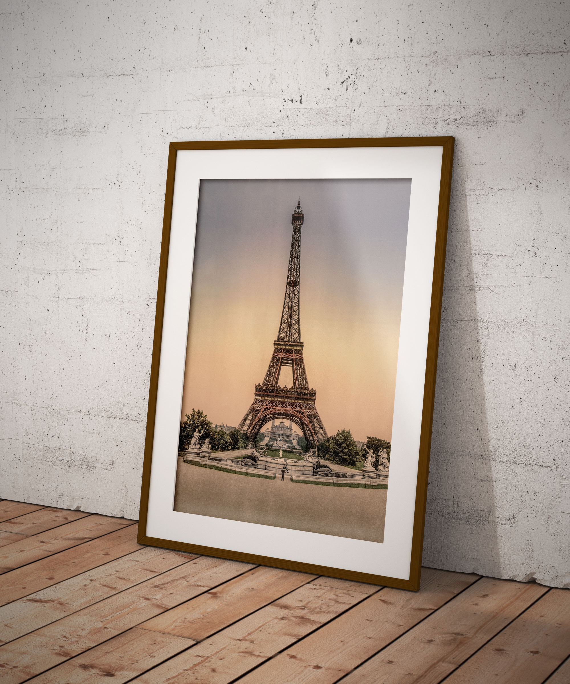 Photo ancienne Tour Eiffel 1900