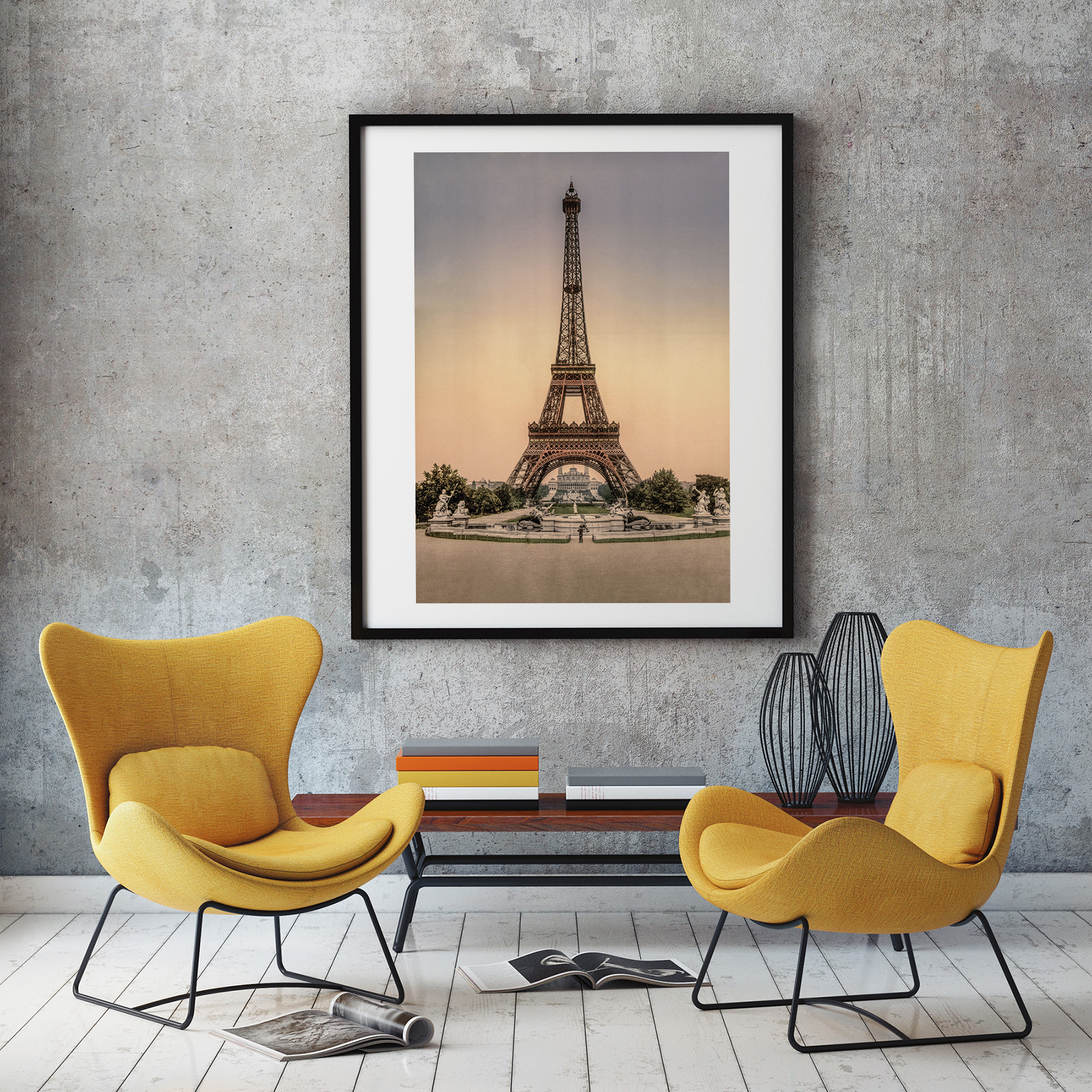 Photo ancienne Tour Eiffel 1900