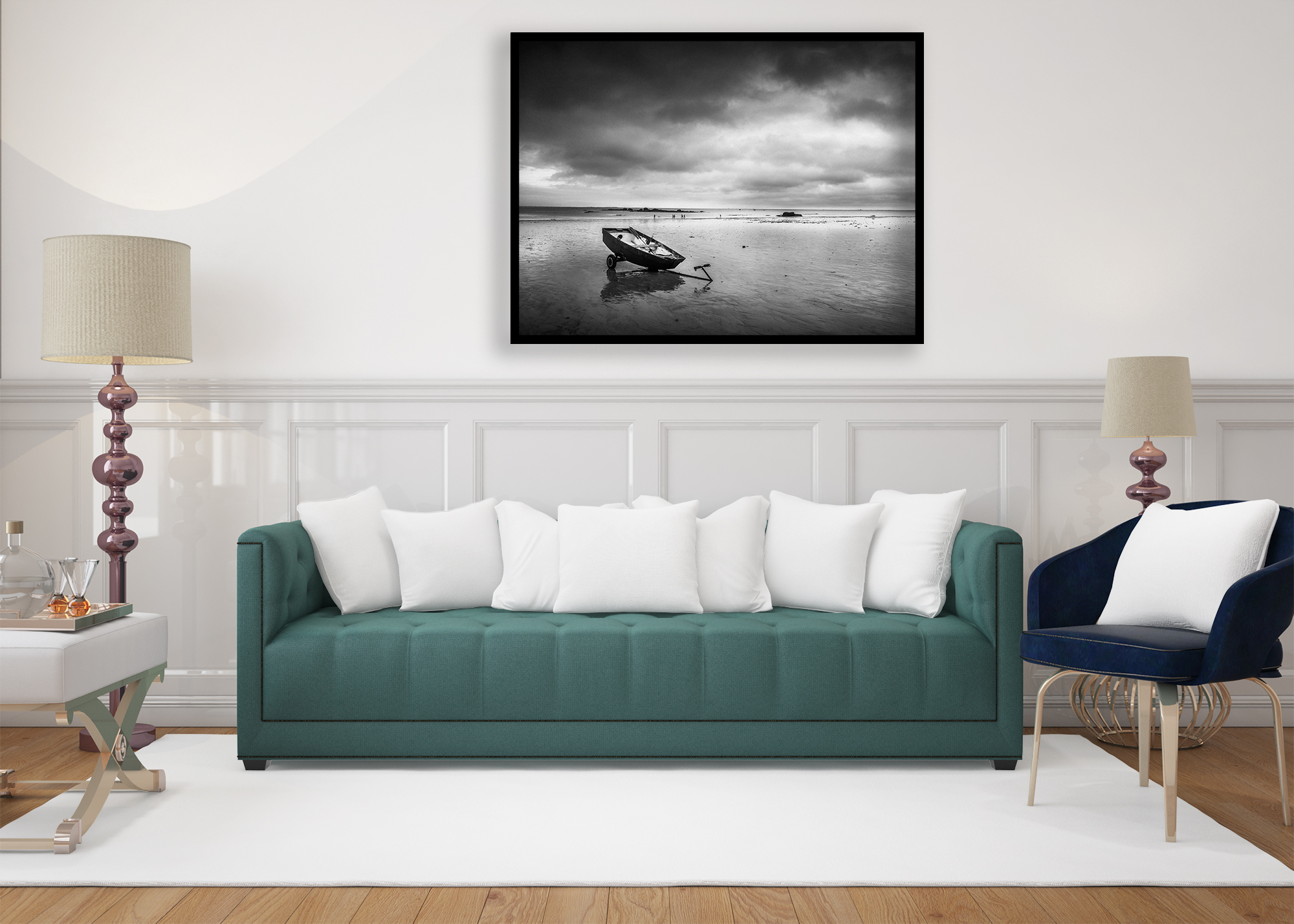 Photo Noir et Blanc Bretagne Plage