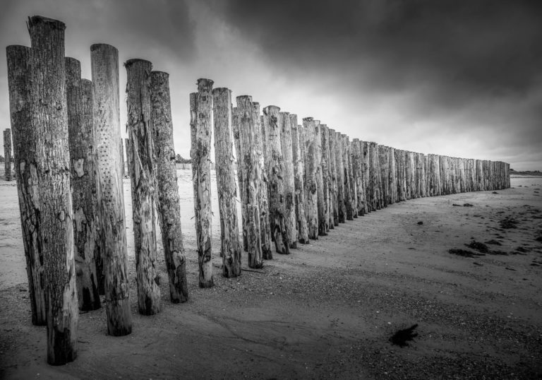 Photo Noir et Blanc Bretagne Kerambigorn Plage