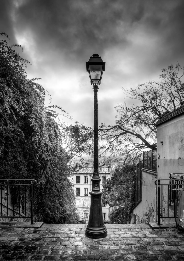 Photo Montmartre Paris Escaliers rue du calvaire