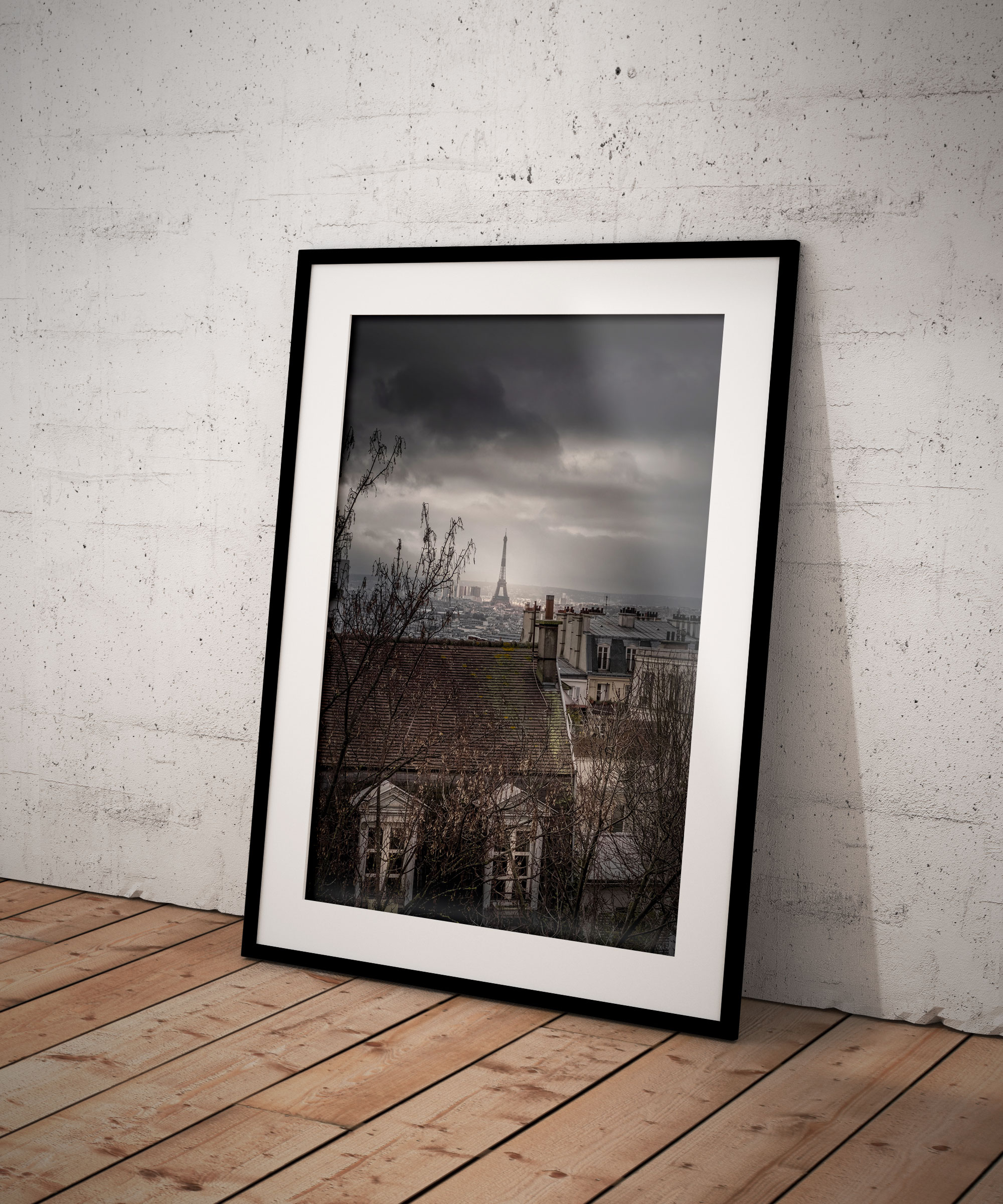Les Toits de Montmartre et La Tour Eiffel