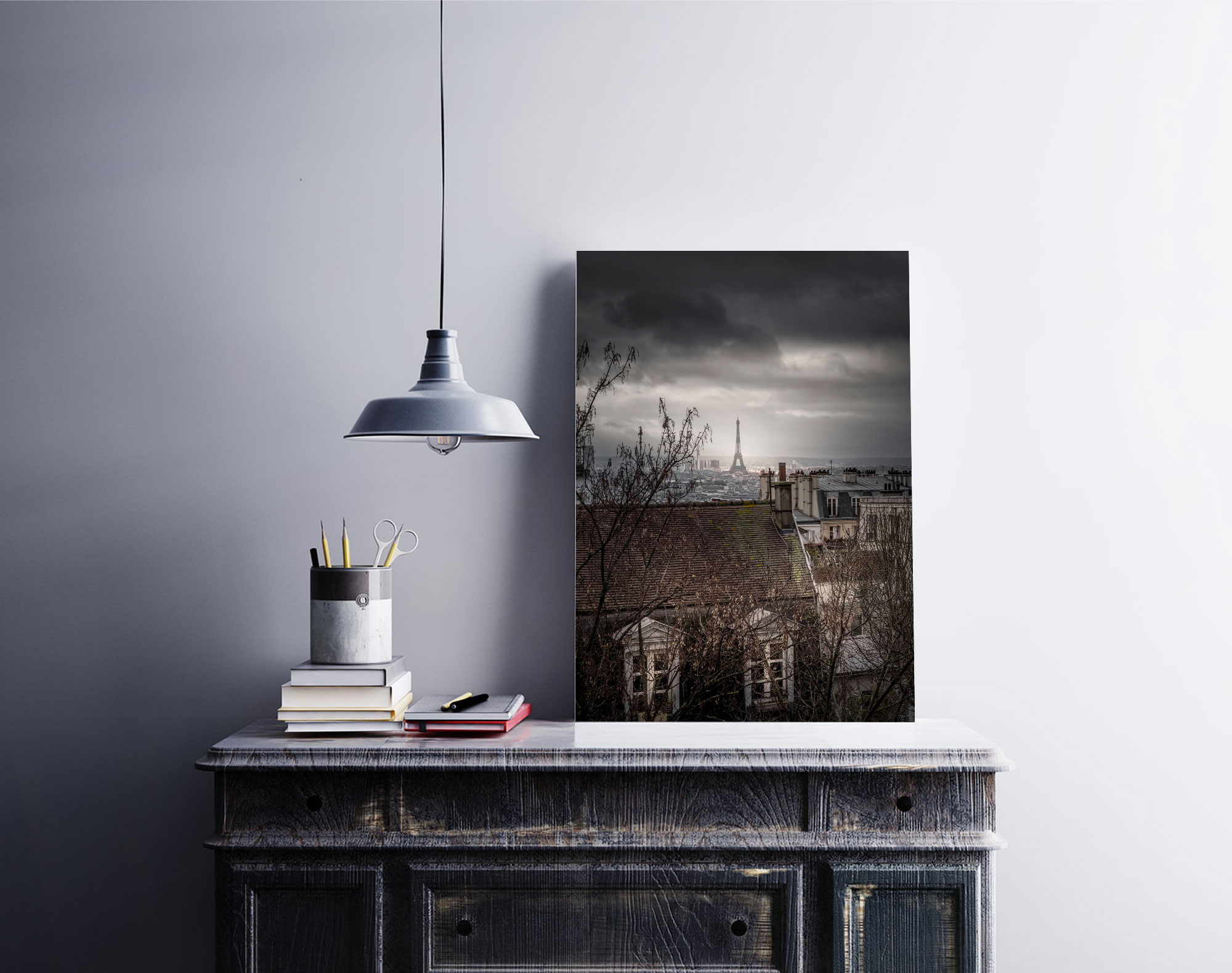 Les Toits de Montmartre et La Tour Eiffel