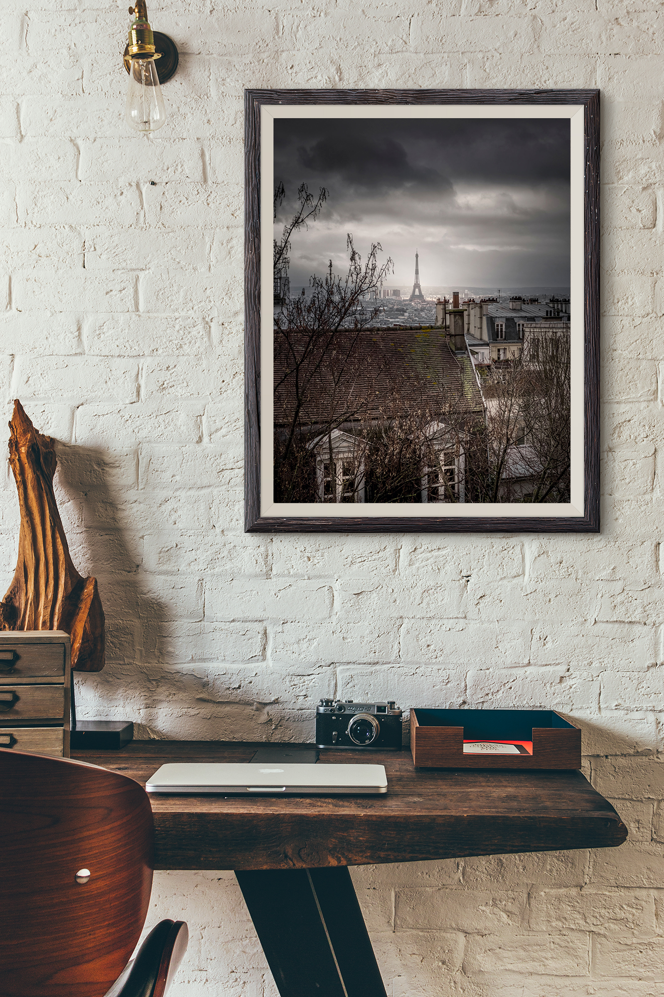 Les Toits de Montmartre et La Tour Eiffel