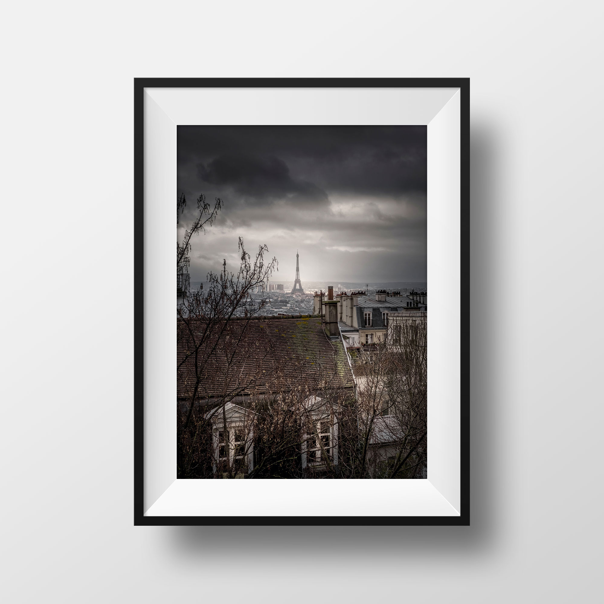Les Toits de Montmartre et La Tour Eiffel