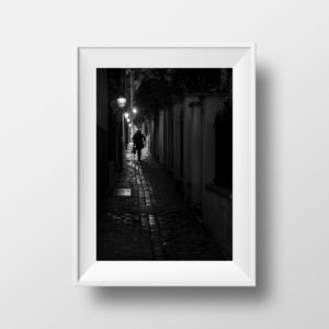 Tirage Photo Paris Ménilmontant Noir et Blanc Passage