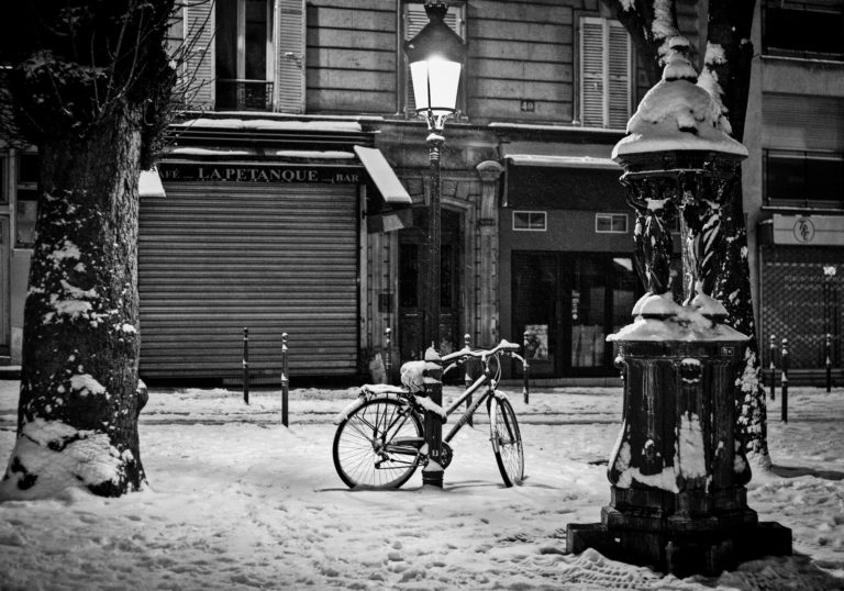 Photo Paris Ménilmontant Vieux Paris Sous la neige