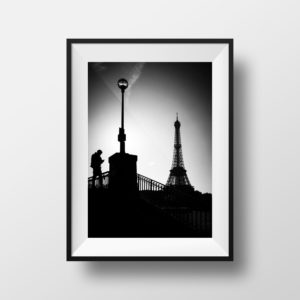 Tirage Photo Paris Tour Eiffel Silhouette