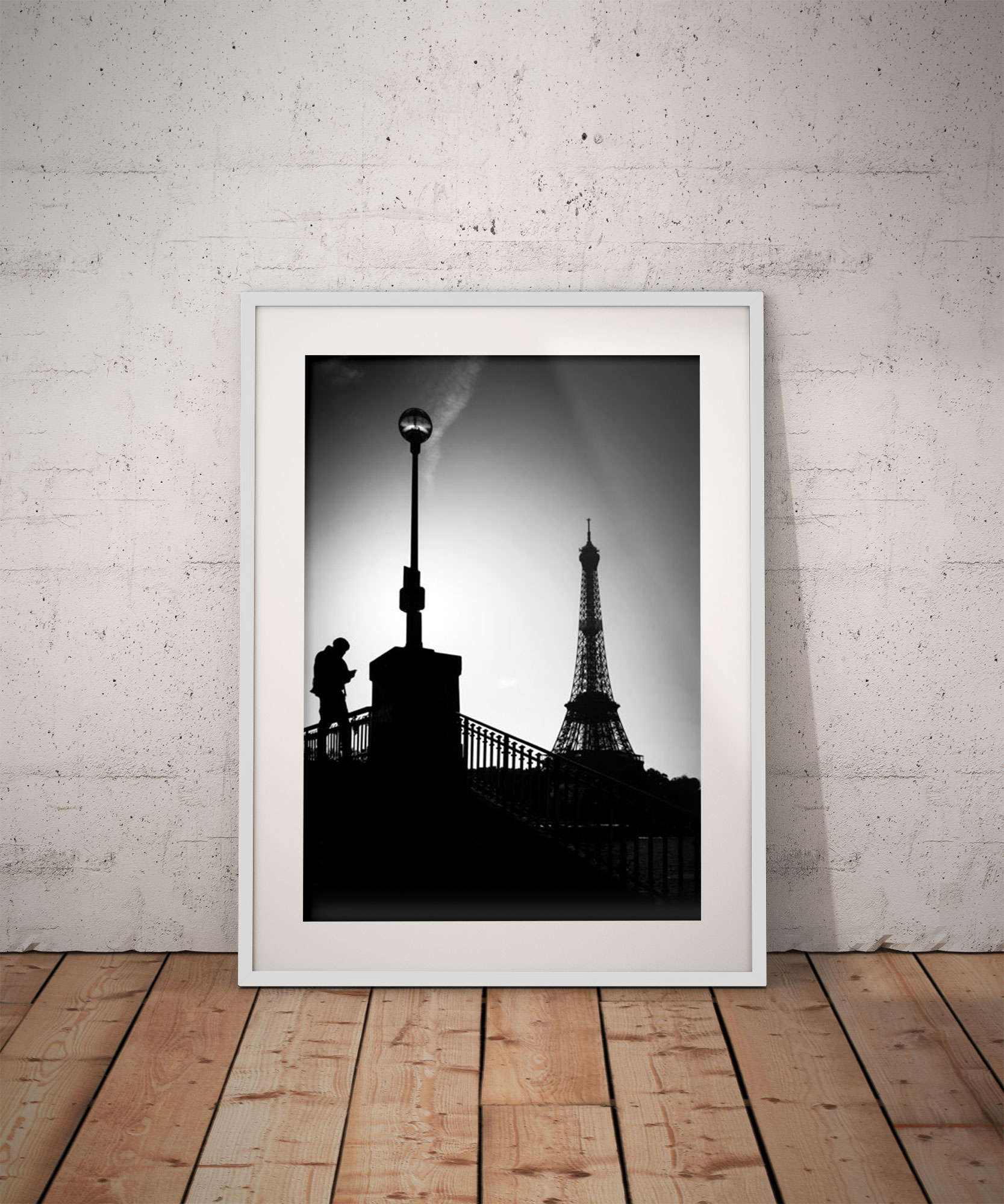 Tirage Photo Paris Tour Eiffel Silhouette