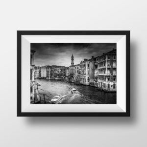Photo Noir et Blanc Venise Grand Canal