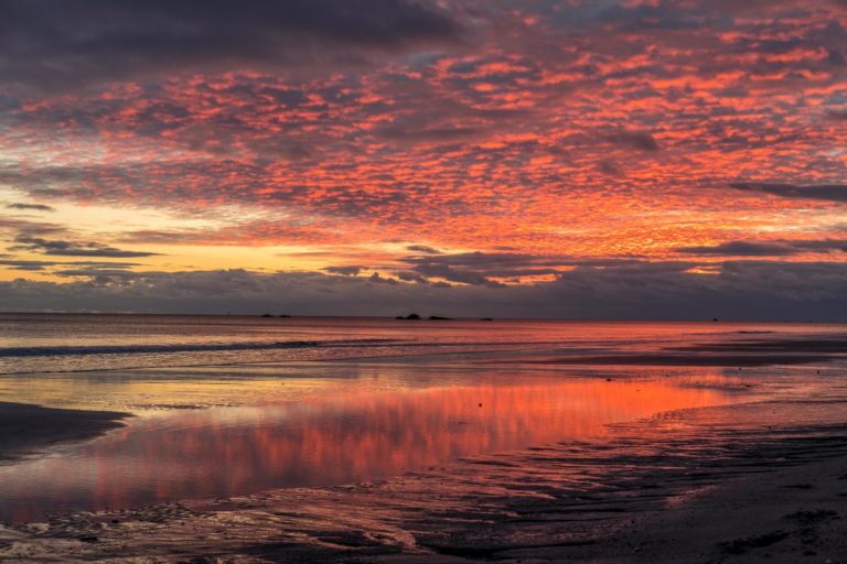 Coucher de soleil Bretagne Plage Paysage Beg Meil Kerambigorn