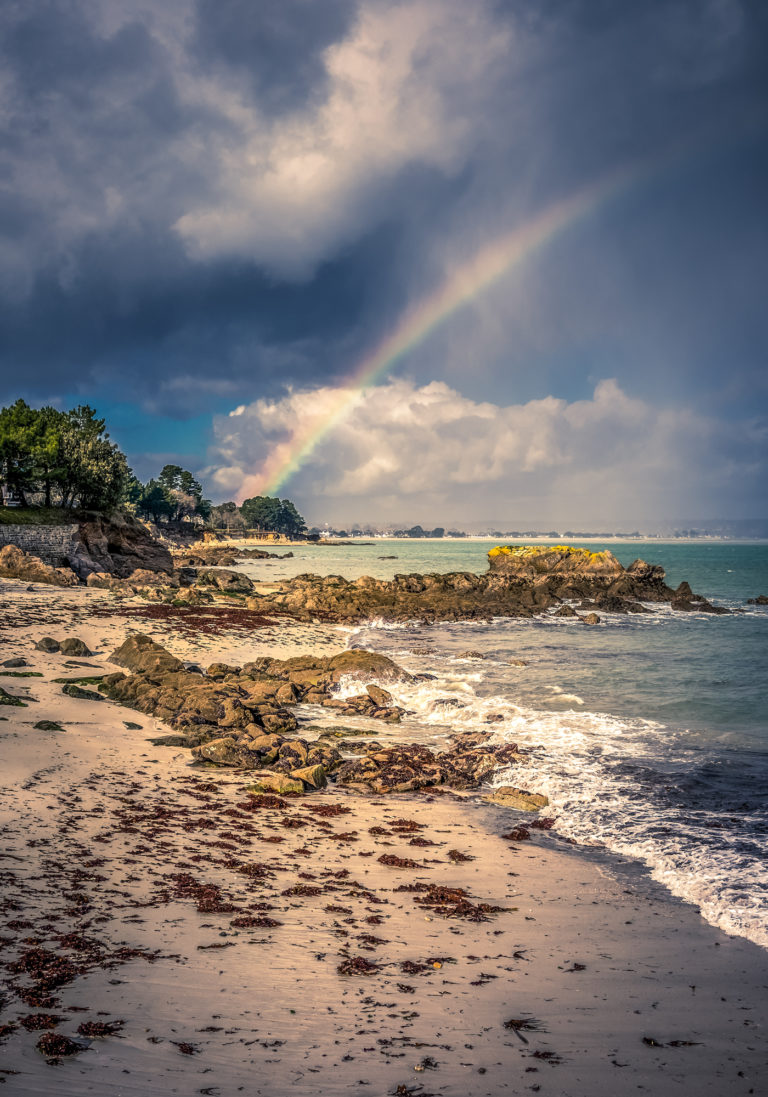Photo Bretagne Plage Arc en Ciel Chemin côtier Finistère