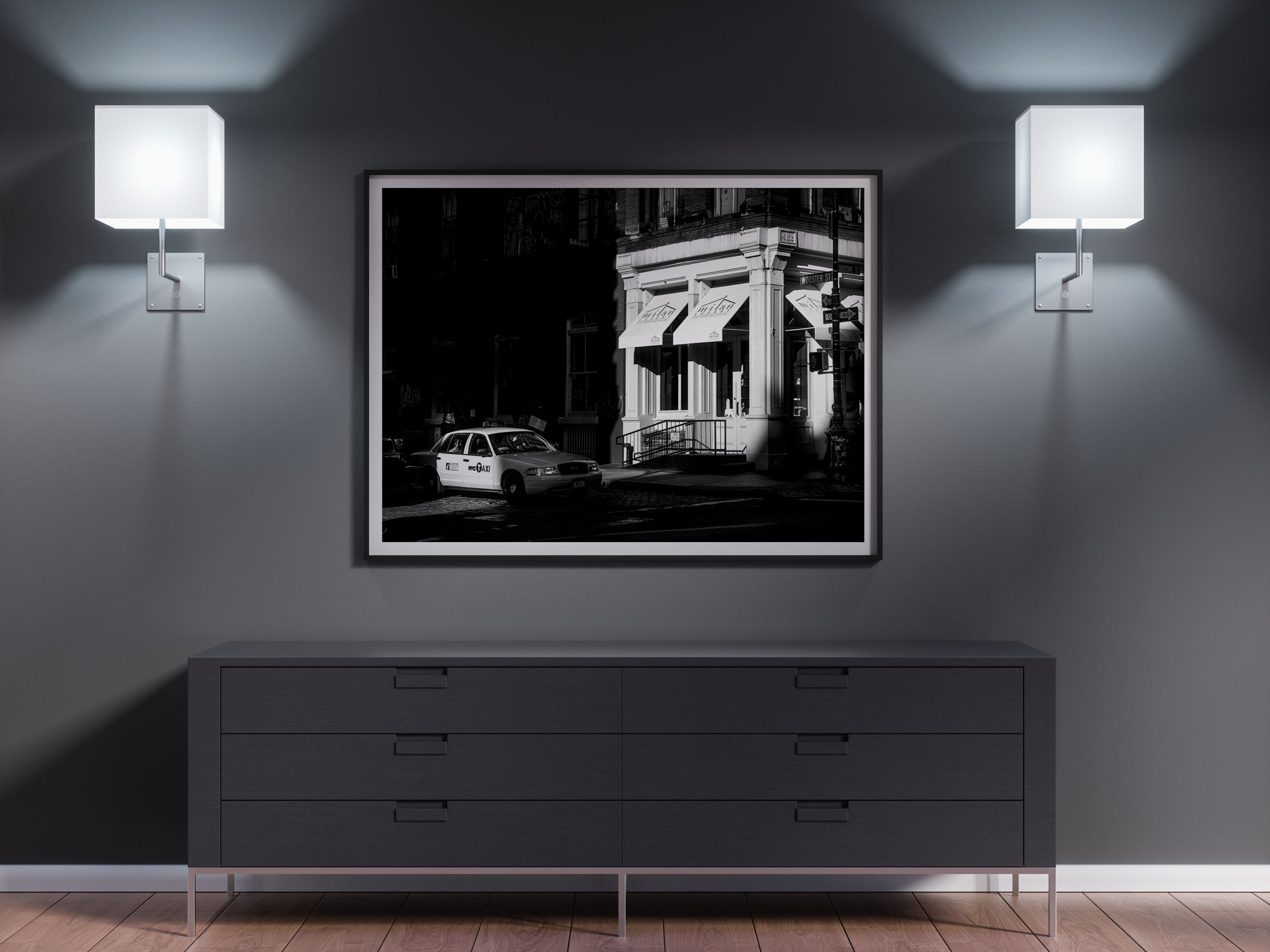 Tirage Photo Noir et Blanc New-York Soho