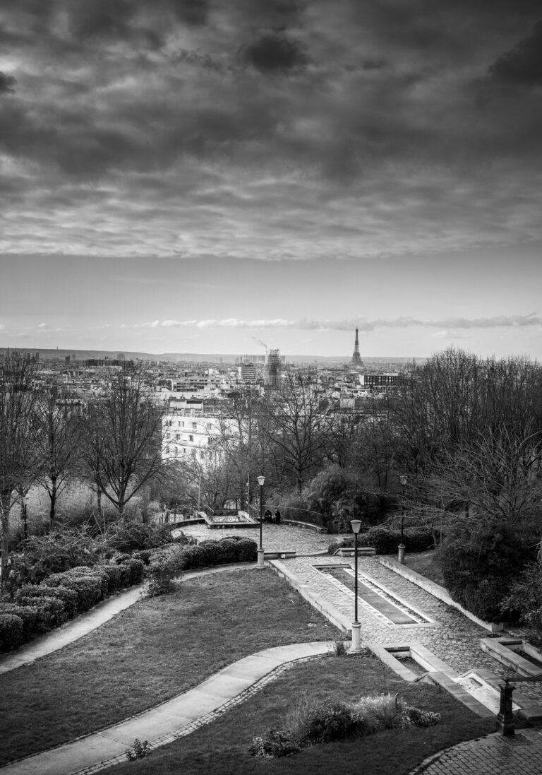 Photo de Paris Tour Eiffel Jardin Belleville