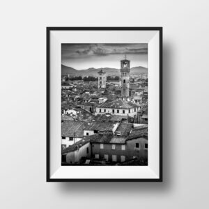 Tirage Photo Noir et Blanc Toscane Lucca Lucques