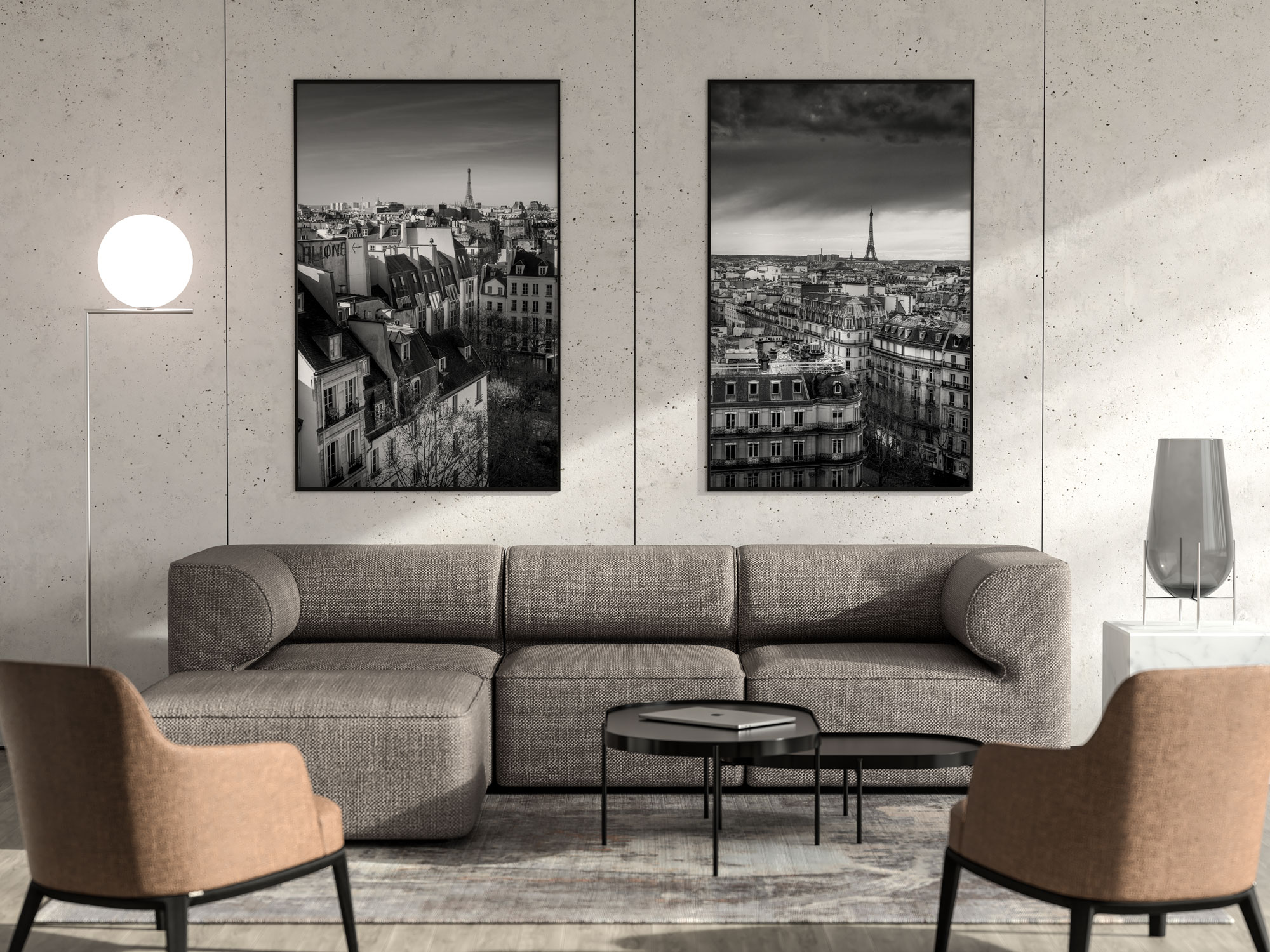 Photo de Paris Les Toits et la Tour Eiffel