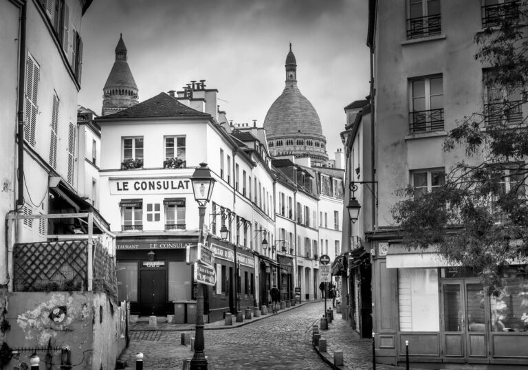 Paris Montmartre Sacré Coeur Rue Norvins