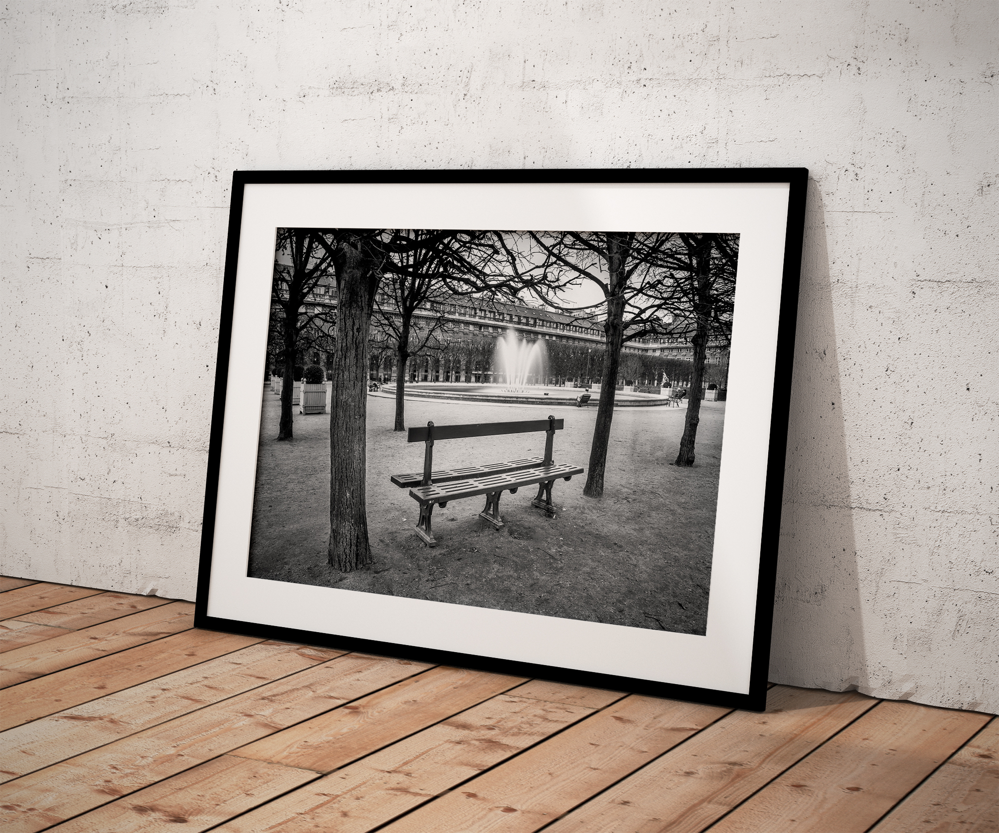 Photo de Paris – Banc Jardin du Palais Royal