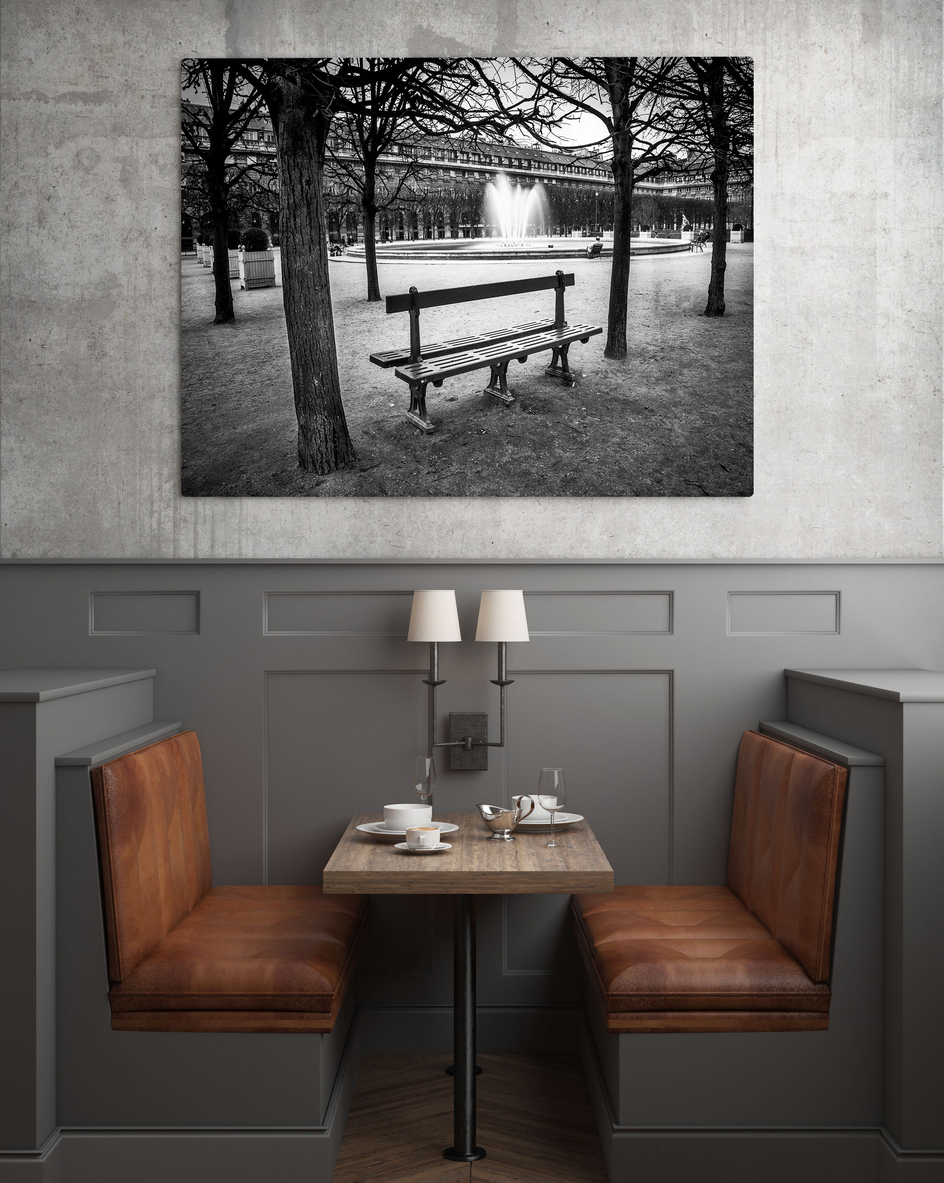 Photo de Paris – Banc Jardin du Palais Royal