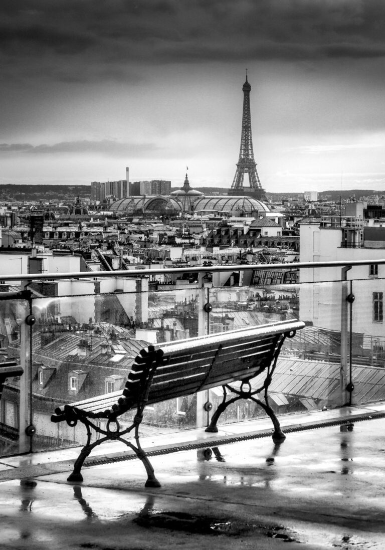 Tirage Photo Paris La Tour Eiffel Terrasse du Printemps